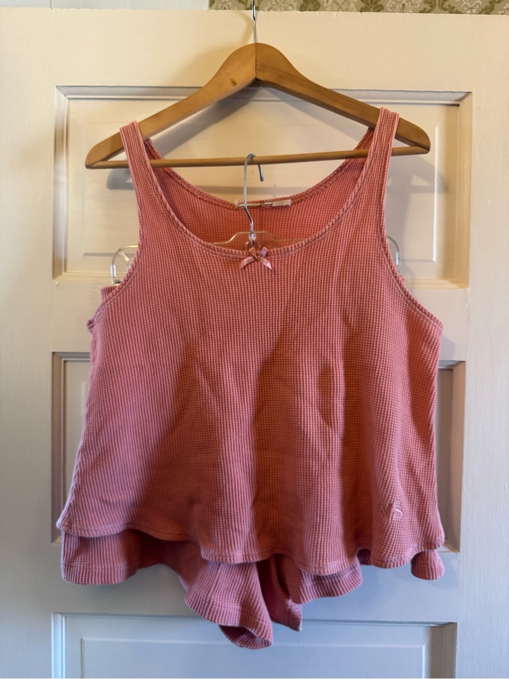 Vintage Victoria’s Secret Pink Waffle Knit Pajama / Lounge Set